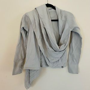 Fabletics Grey Wrap Jacket